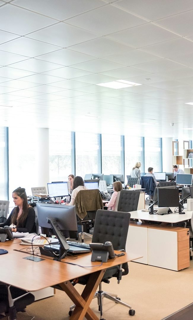 Bright open-plan office